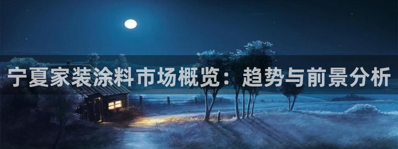ag和记app：宁夏家装涂料市场概览：趋势与前景分析