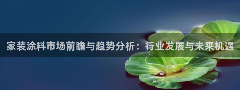 和记app官网登录：家装涂料市场前瞻与趋势分析：行业发展与未来机遇